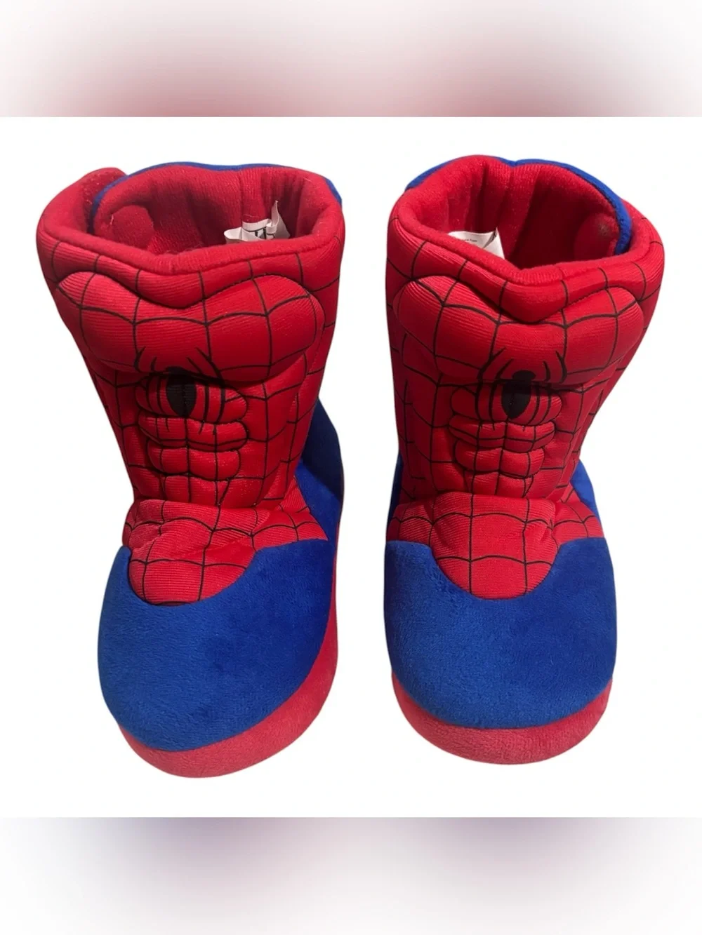 Marvel Spider-Man Red & Blue Kids Plush Boots